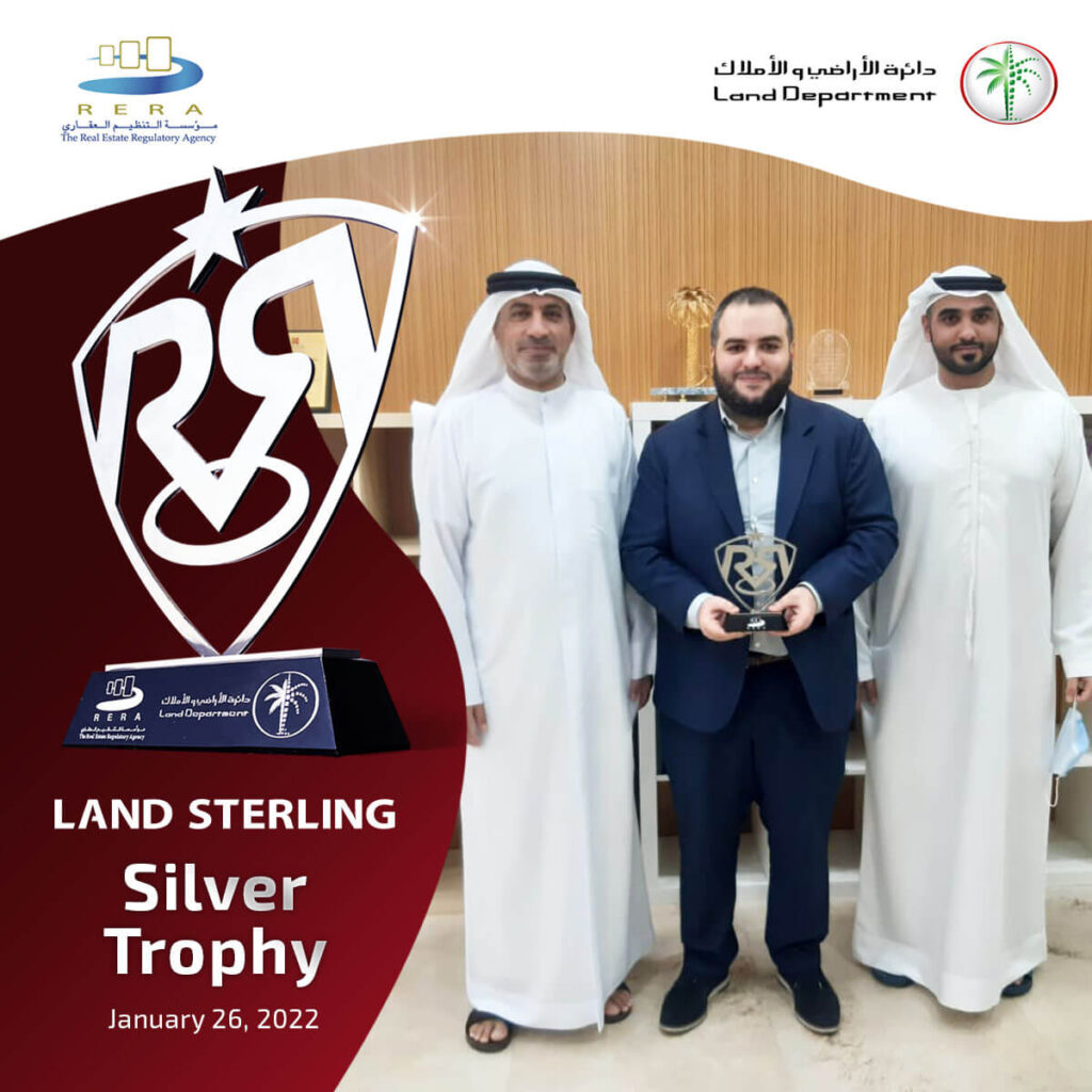 Land Sterling receives Silver Trophy from the Real Estate Regulation Agency (RERA) | Land Sterling
