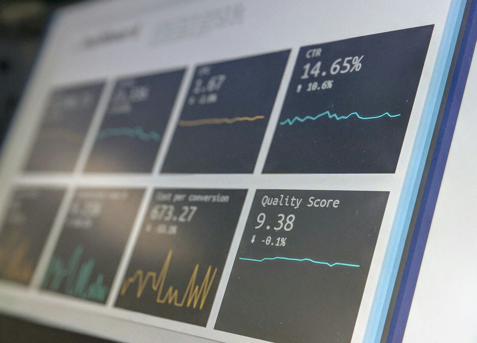 ESG Strategy and Reporting | Land Sterling Analyst reviewing a data reporting dashboard with charts on a laptop screen